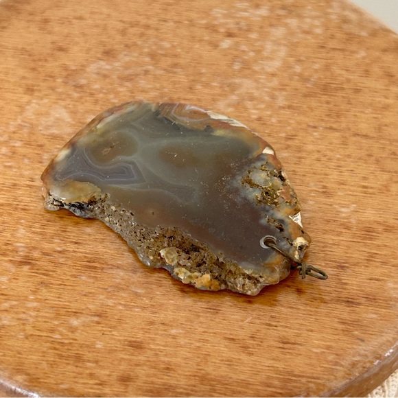 Natural Agate Slice Pendant - Picture 5 of 8